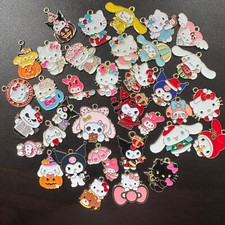 35pcs Enamel Pompompurin Kuromi Cinnamoroll Charms for Make Necklace Jewelry A34