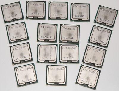 Lot 16x INTEL PENTIUM DUAL CORE CPU 9x E2160/SLA8Z, 4x E2140/SLA3J, 3x2180/SLA8Y