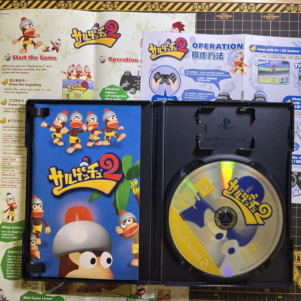 Lot 2 Ape Escape 2 & 3 Saru Gettsyu Playstation 2 PS2 JP CN Sub W/Eng Op RARE - Image 3 of 4