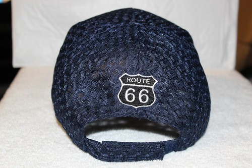 ROUTE 66 HIGHWAY FREEWAY BASEBALL CAP ( DARK BLUE ) - Picture 3 of 3
