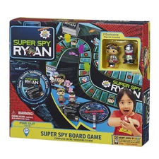 Far Out Toys Ryan’s World Super Spy Board Game Mission Figure Toys Gift for Kids