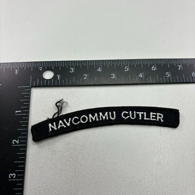 Communications Patch Rocker US Navy NAVAL COMMUNICATIONS UNIT NAVCOMMU CUTLER Maine Tab Patch ...
