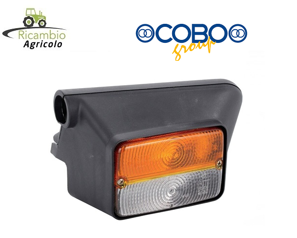 Fanale Anteriore Per Trattore Fiat E Landini &ndash; 2 Luci DX 160x60mm &ndash; Cod. 5124111