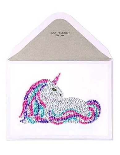 Papyrus Judith Leiber Blank Card With Jeweled Unicorn