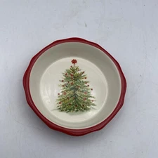 Pioneer Woman Christmas Tree Mini Pie / Quiche / Baking Dish, 5”