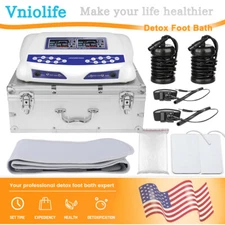 Dual User Foot Bath Spa Machine Ionic Detox Cleanse Machine Colored LCD Display