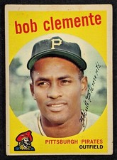 1959 Topps Baseball #478 Roberto Clemente Pittsburgh Pirates