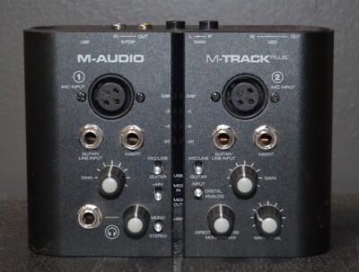 M-Audio M-Track Plus 2 Channel USB Audio Interface   Used