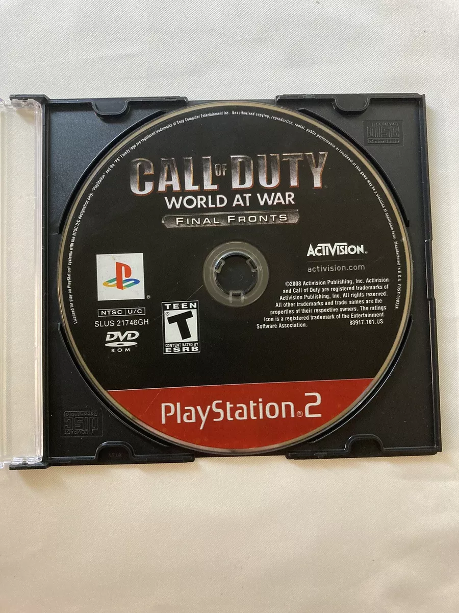 Call of Duty World at War Final Fronts & 4 Other Games Set (PlayStation 2  PS2)