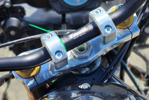 Reinforced Upper Triple Tree Clamp 28,6mm Risers Kawasaki ZX6R 636 (05-08) Stunt - Bild 3 von 12