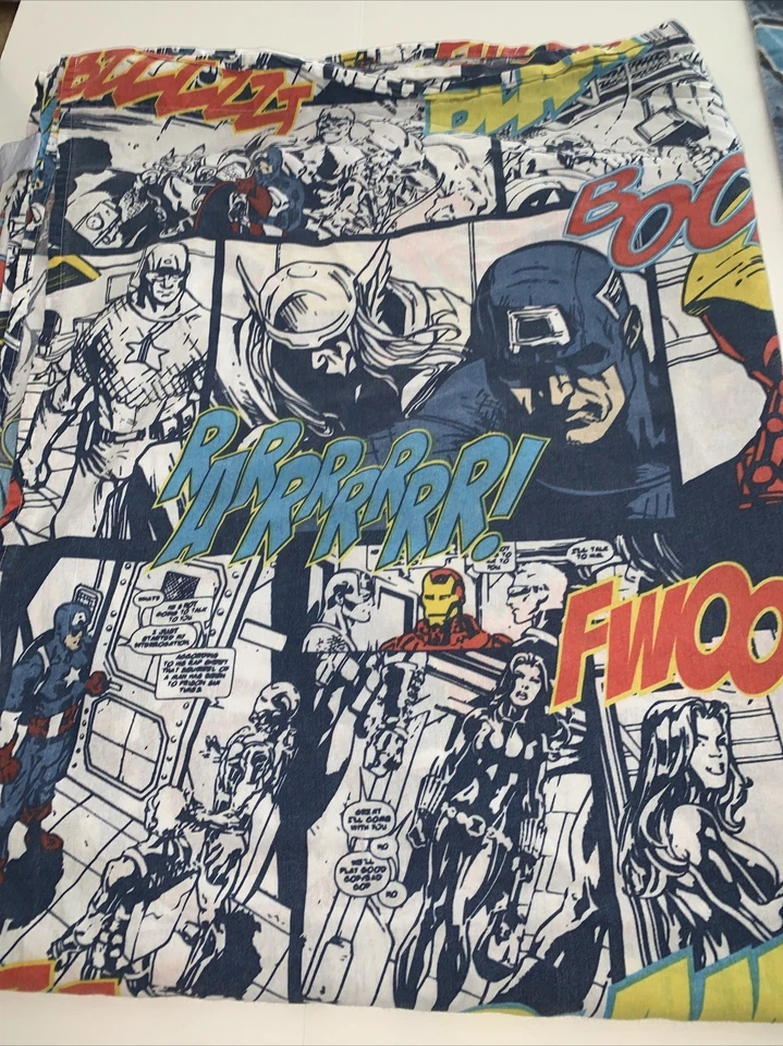 2 шт. Marvel Avengers Assemble Twin Flat и наволочка лист Ironman Capt. Америка - Изображение 2 из 4