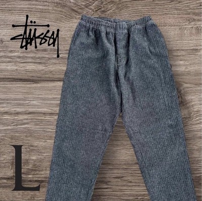 STUSSY パンツ Stussy Elastic Stuff Herringbone Easy Pants 00s Japan Line Cotton