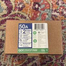 Square D 50 Amp 2-Pole Spa Panel Main Lug Load Center GFCI Breaker Hot Tub