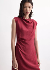 NWT mango Asymmetrical draped short dress