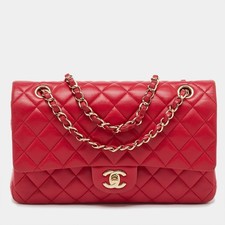 Chanel Pink Quilted Leather Medium Classic Double Flap Bag