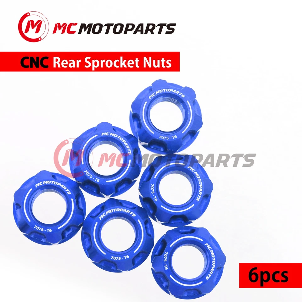 Fits Hyosung GT 650 Naked 04-15 GT650R 05-15 GT650S SPOKE6 M8 Rear Sprocket Nuts Foto 3 de 4