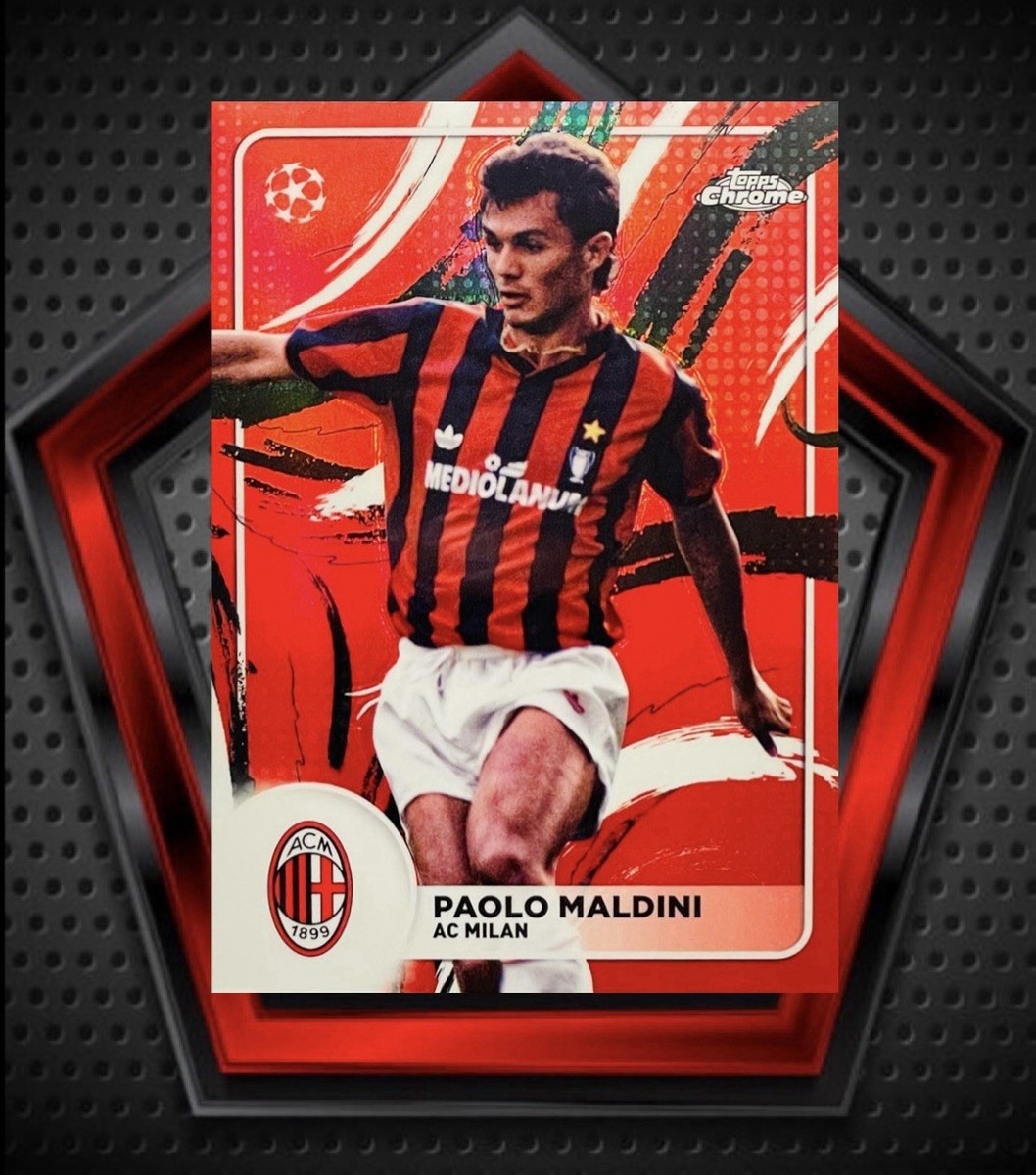 Paolo Maldini *SSP* 2024-25 Topps Chrome UEFA Soccer Brush #SB-3