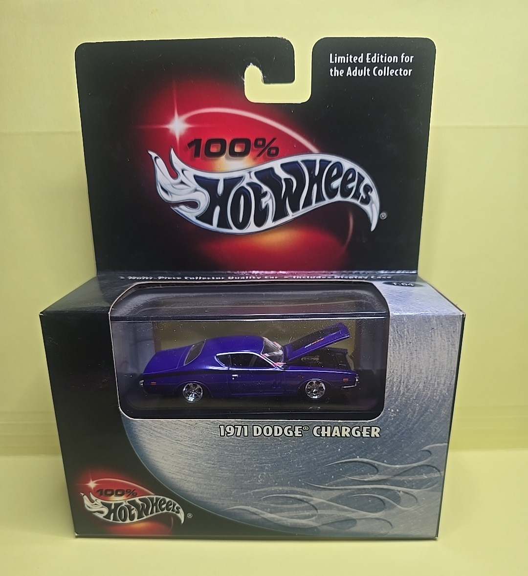 100% Hot Wheels 1971 DODGE CHARGER -PURPLE Black Box - LIMITED