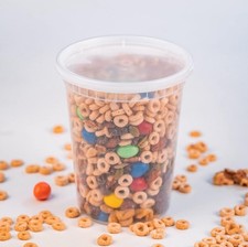 EDI 32 OZ, 20 Sets Plastic Deli Food Storage Containers With Airtight Lids