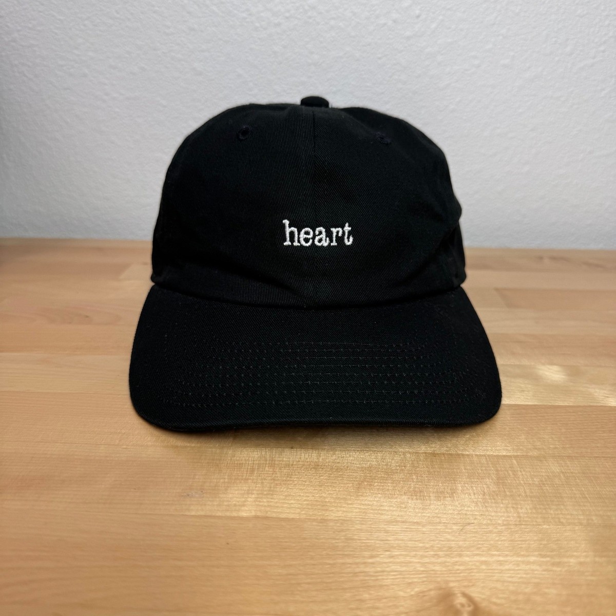 Coal Headwear Heart Embroidered Black Cotton Strapback Dad 