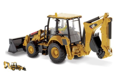 Cat 420F2 IT Backhoe Loader Pivot 1:50 Model DIECAST MASTERS - Foto 1 di 1
