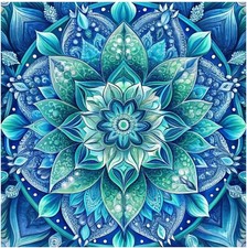 SJUTOUCI Mandala Diamond Art Kits for Adults, 12x12 inches, multicolored