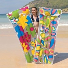 Colourful Print Inflatable Air Mattress Swimming Pool Raft Mat Float Pool Swim