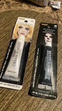 Spirit Halloween Halloween Cream Makeup Sticks 2-Pack White 1 oz Black 0.75 oz