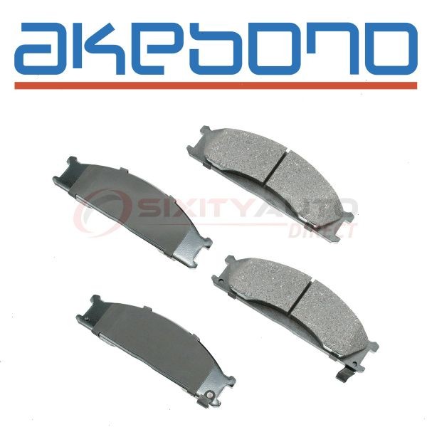 Akebono Pro-ACT ACT333 Disc Brake Pad Set for UP7228X TPM0333 SGD333M dk