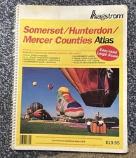 Somerset Hunterdon Mercer Counties Atlas By Hagstrom Map Raritan New Jersey