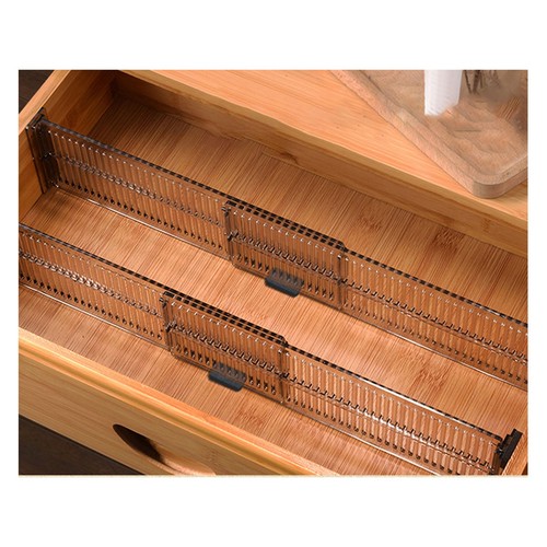 Transparent Household Drawer Divider Bedroom Underwear Retractable Divider Mu - Picture 4 of 17