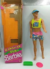 Vintage 1990 Hawaiian Fun Ken Doll 5911 Mattel Retro Fun Barbie See Description