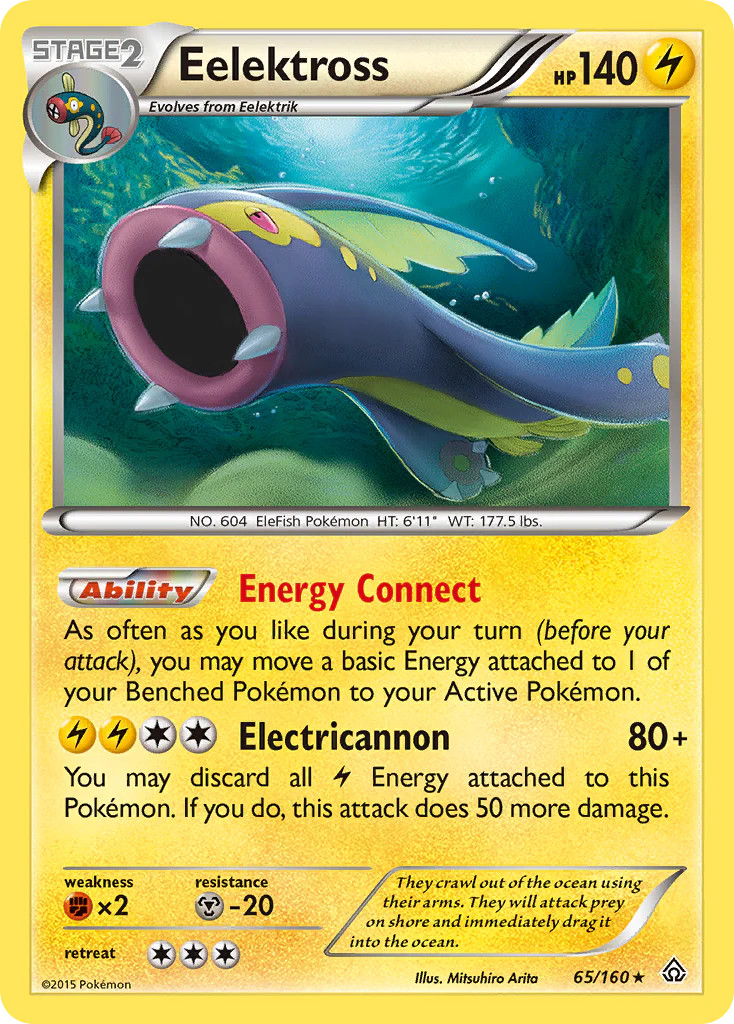 Eelektross (65/160) [XY: Primal Clash] Lightly Played Holofoil