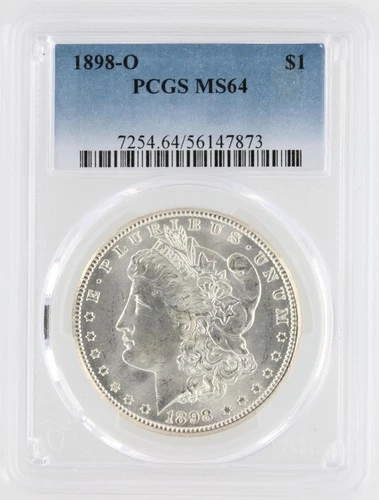 1898-O  Morgan Dollar PCGS MS64 New Orleans Minted Silver Dollar No Reserve