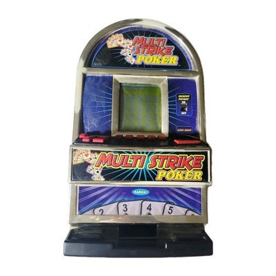 SUPER RARE Radica MULTI STRIKE Poker Coin Bank Mini Slot Machine Game FOR PARTS
