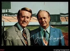 1971 Dodgers Ticketron Vic Scully Jerry Doggett Schedule Postcard VG - VG/EX