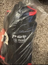 LIBERTY P-GRIP WORK GLOVES BLACK PU POLYURETHANE COATED PALM SP4638BK (12 PAIR)