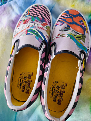 VANS Off The Wall The Beatles Slip-On Low Top Multicolor Men's Sneaker
