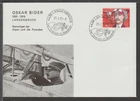 ✔️ SWITZERLAND 1977. RARE FDC COVER OSKAR BIDER