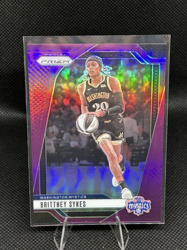 2024 Panini Prizm WNBA - Brittney Sykes #80 Purple Prizm /149 Mystics - Bild 1 von 2