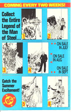 1986 DC Comics SUPERMAN The Man Of Steel PRINT AD - JOHN BYRNE ART 80s