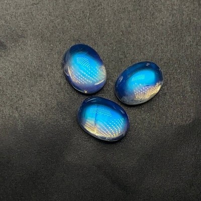 8A Quality Rainbow Moonstone Amazing Blue Falshy Fire Oval Cabochon 8X11-8.5x11M