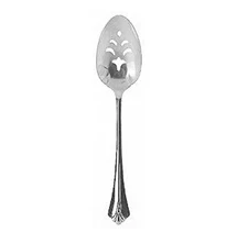 Oneida ROYAL FLUTE  Stainless 8 1/4" Pierced Serving Spoon