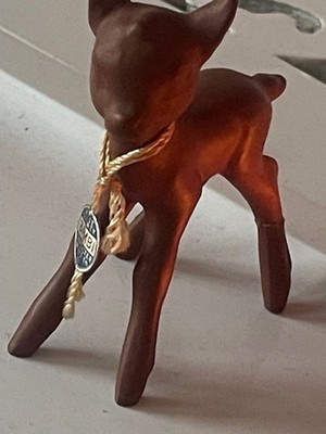 Walt Disney BAMBI   Vintage Figur   Original Disney Tag-1950er/60er Sammlerstück