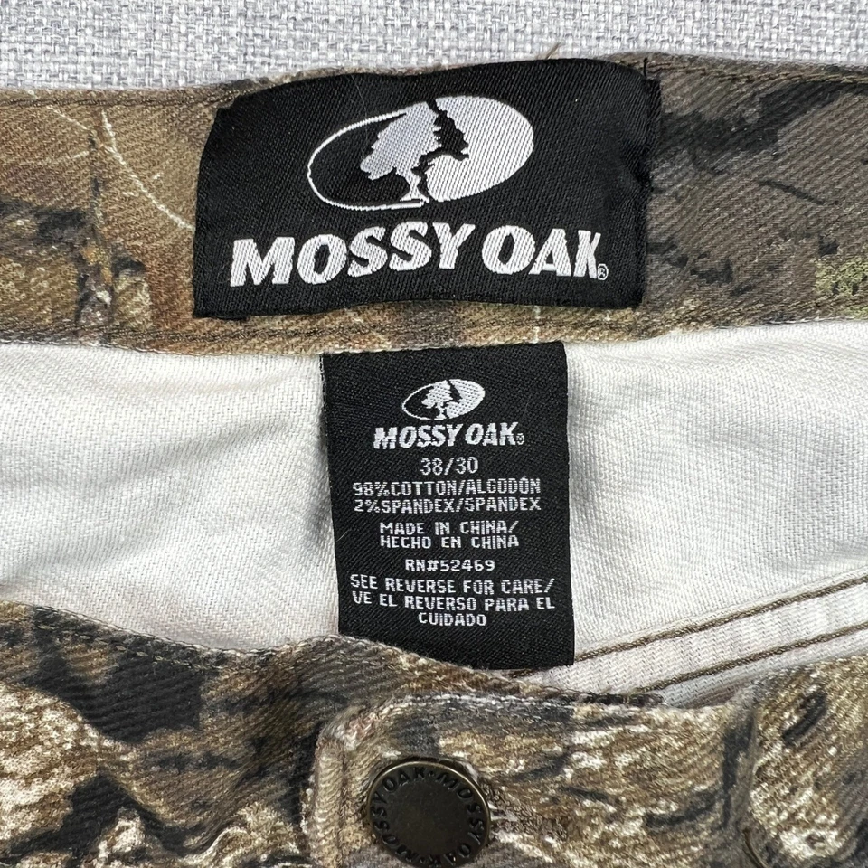 Mossy Oak Break Up Country Camo Pants Size 38x30 Hunting Outdoors Y2K Rugged - Image 4 of 4