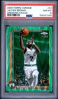 2025 Topps Chrome Basketball RayWave Green Refractor Jaylen Brown #51 PSA 8