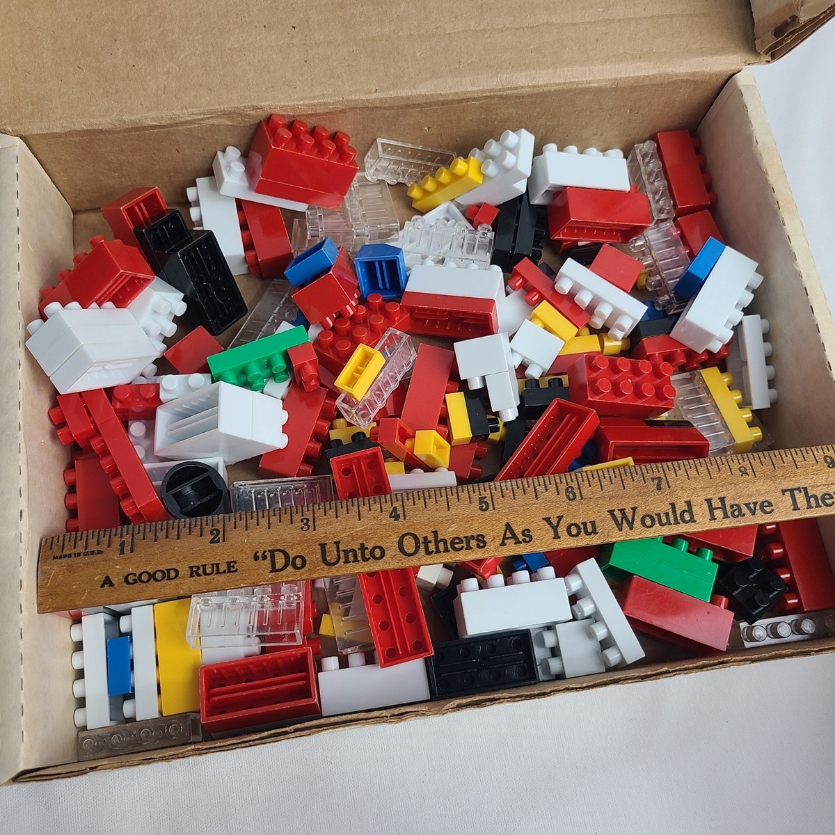 Vintage 70's Entex Loc Blocs 200 Piece Set In Original Box