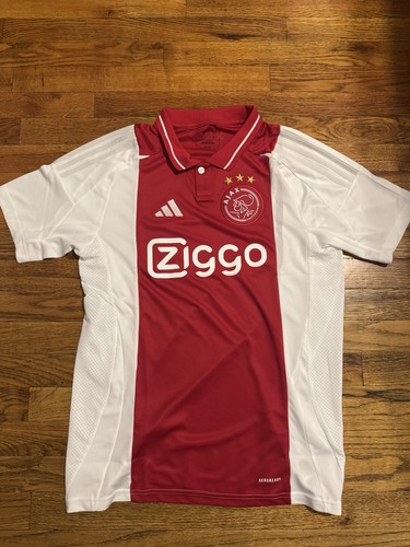 NWT Adidas Ajax Amsterdam 2024-25 Home Jersey IT6168 White Red Men’s Medium