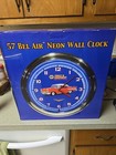 Rare Napa 1957 Bel Air Neon Wall Clock Is Still In Original Box