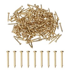 200-Pack Small Nails, 2mm x 20mm Brass Nails Round Head